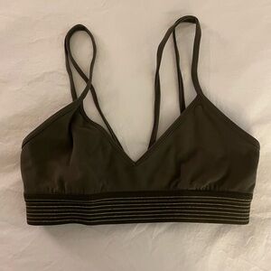Lululemon army green sports bra
